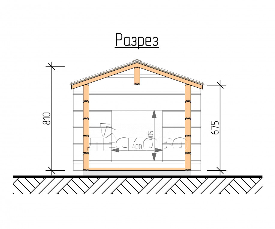 Будка серия "КДВ" 0.8х1